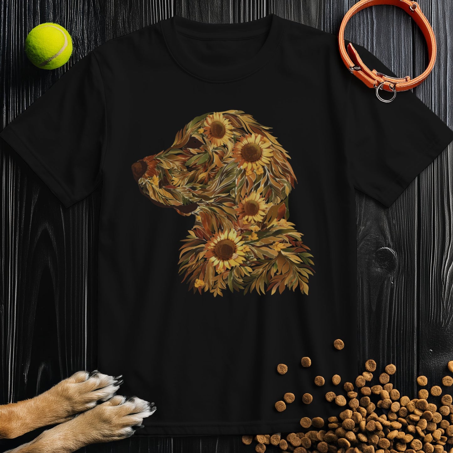 Sunflower Golden Retriever T-Shirt