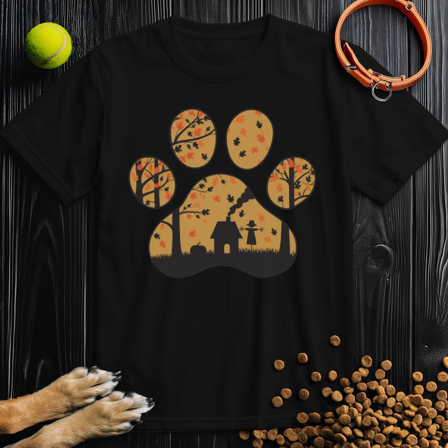 Harvest Woods Paw Print T-Shirt