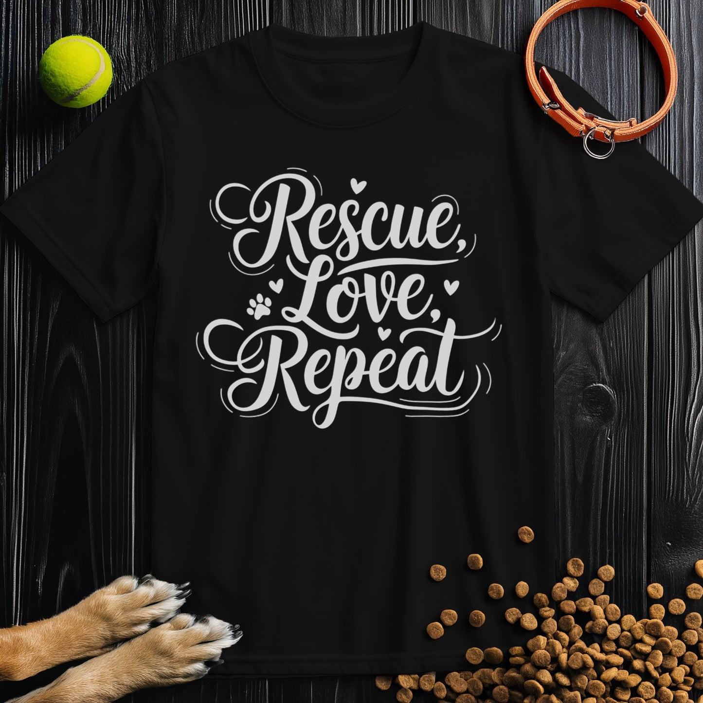 Rescue, Love, Repeat White T-Shirt