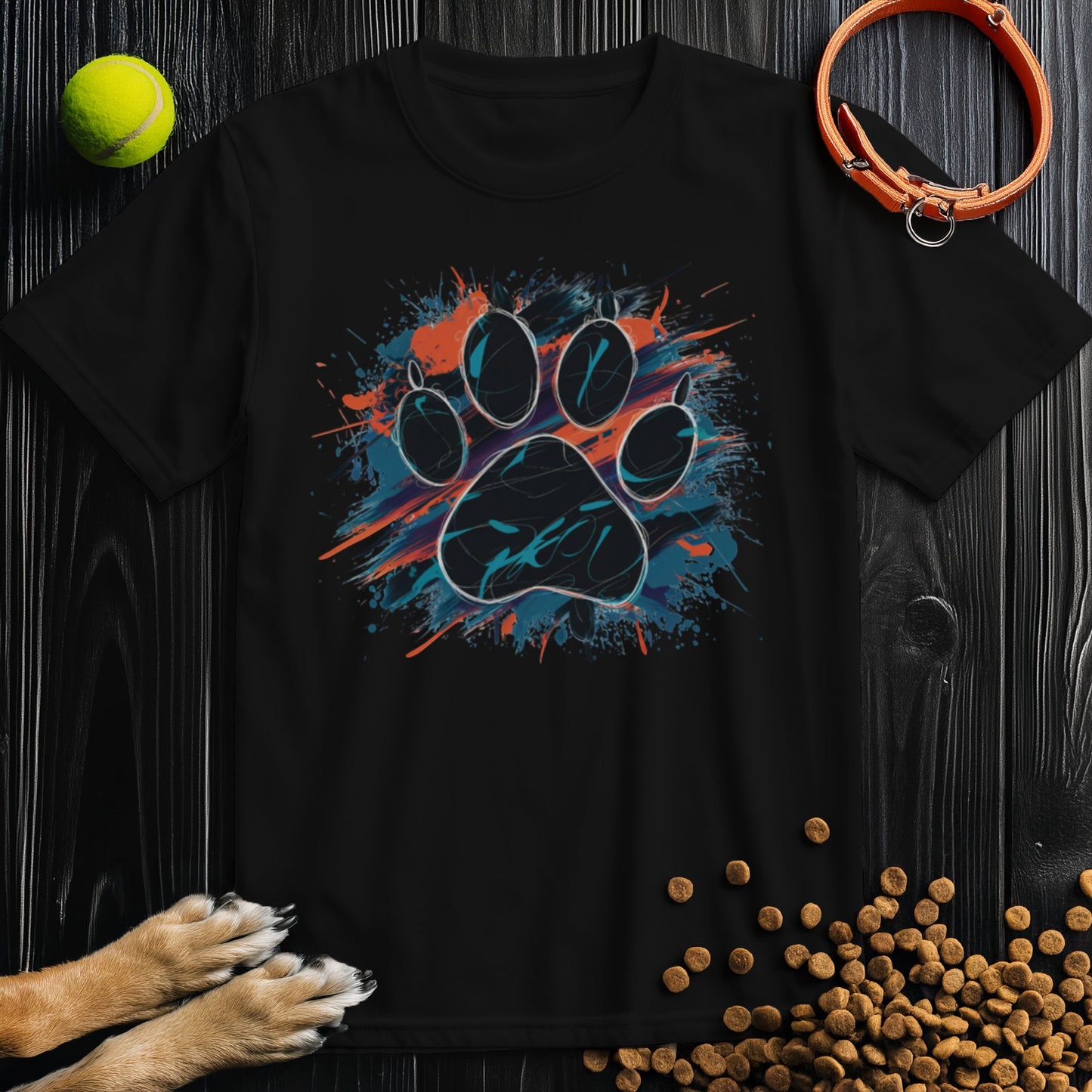 Urban Paw Print Splash T-Shirt