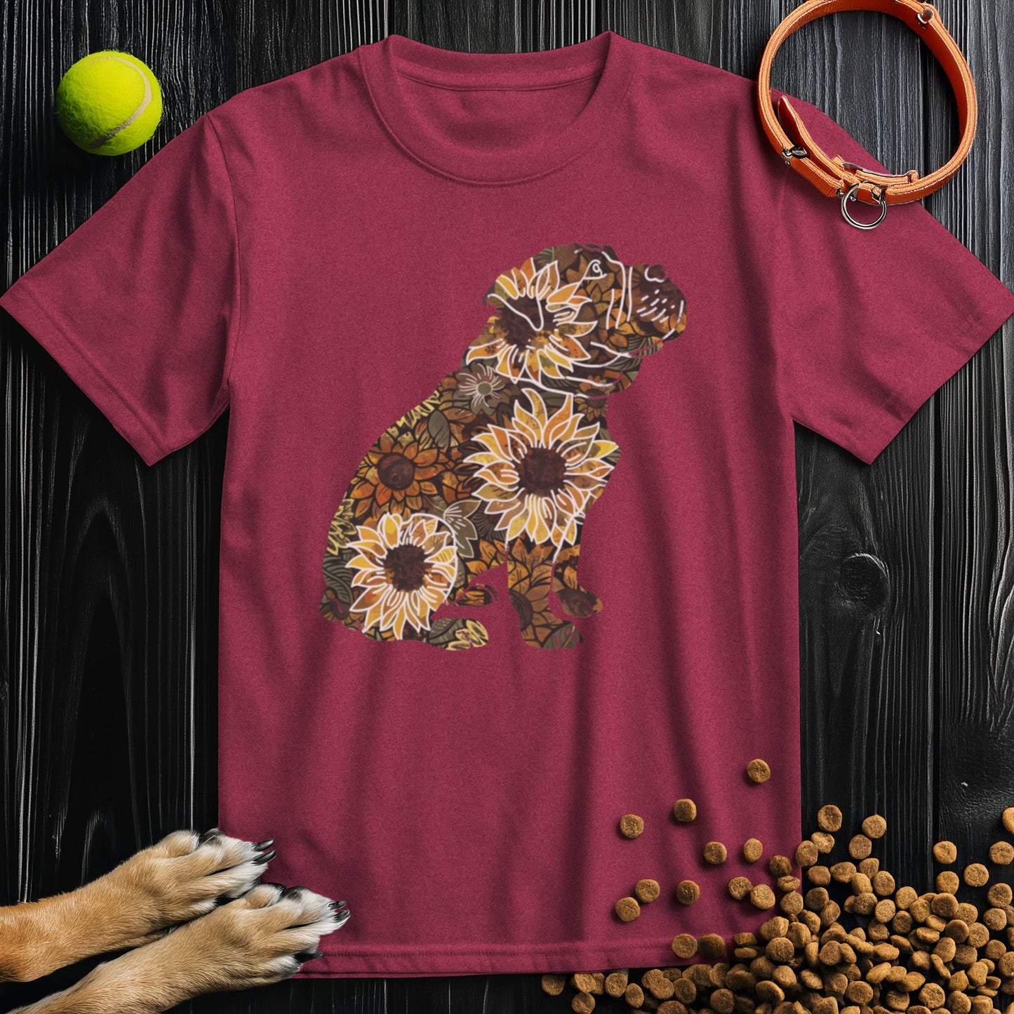 Sunflower English Bulldog T-Shirt