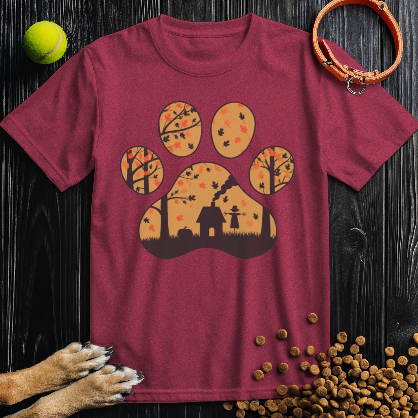 Harvest Woods Paw Print T-Shirt