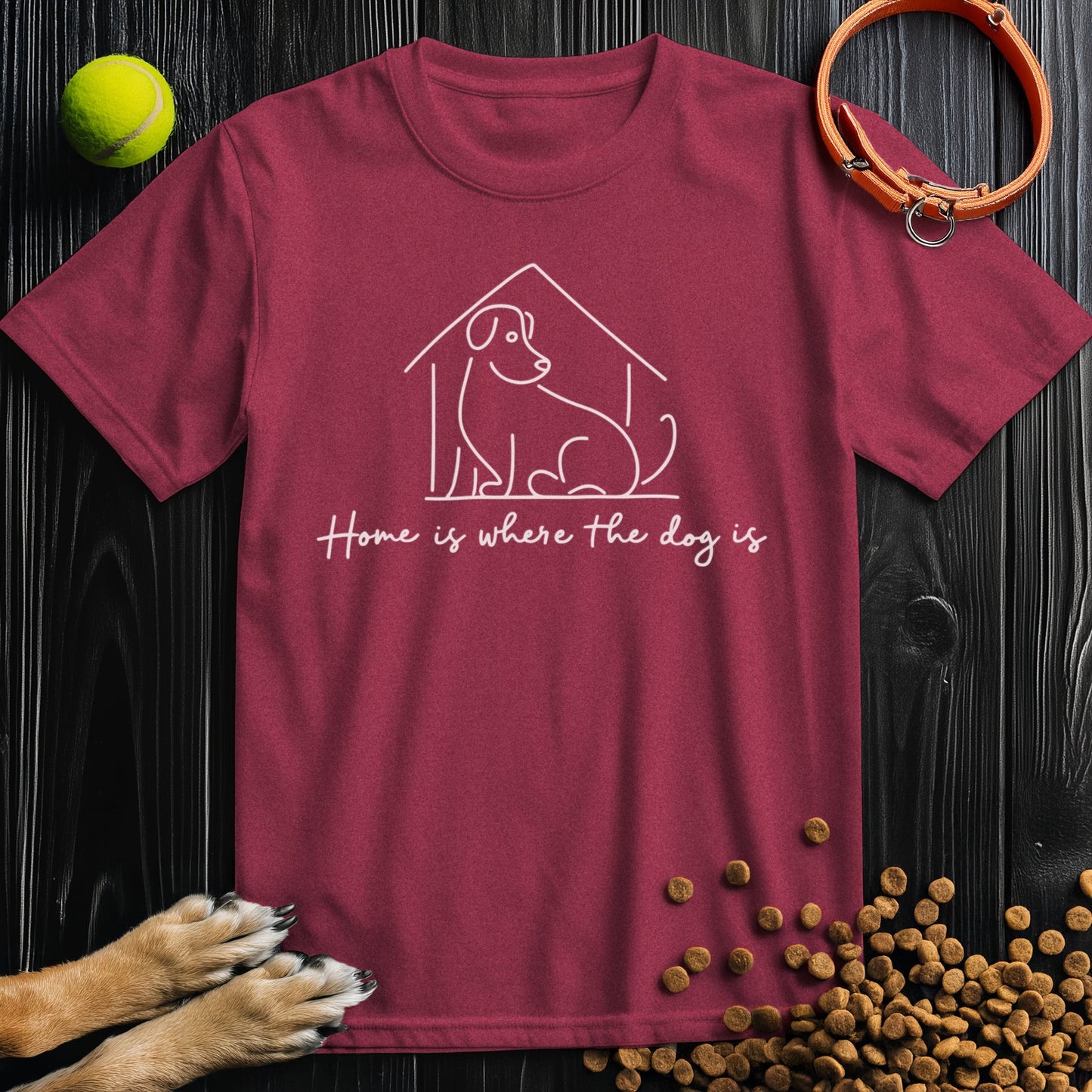 Home Is Where The Do Is White T-Shirt