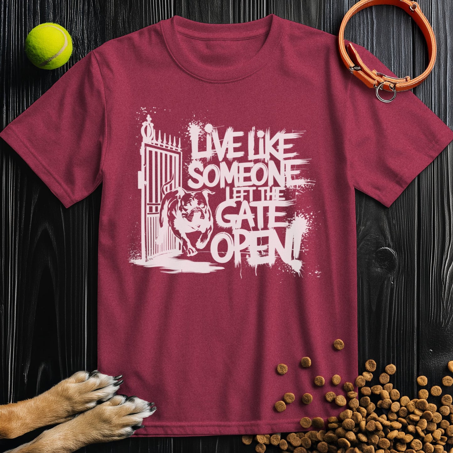 Live Like Someone Left The Gate Open White T-Shirt