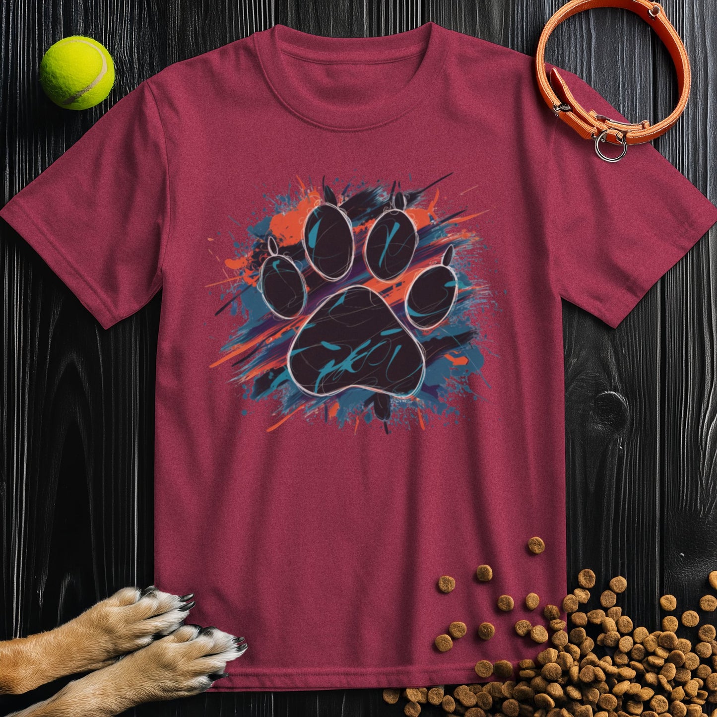 Urban Paw Print Splash T-Shirt