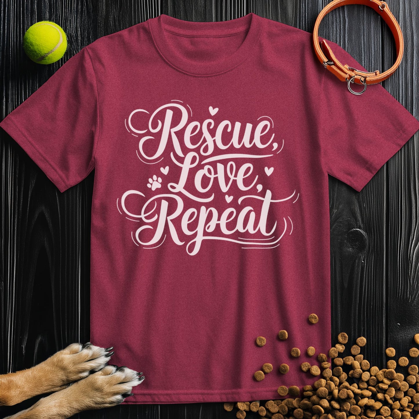 Rescue, Love, Repeat White T-Shirt