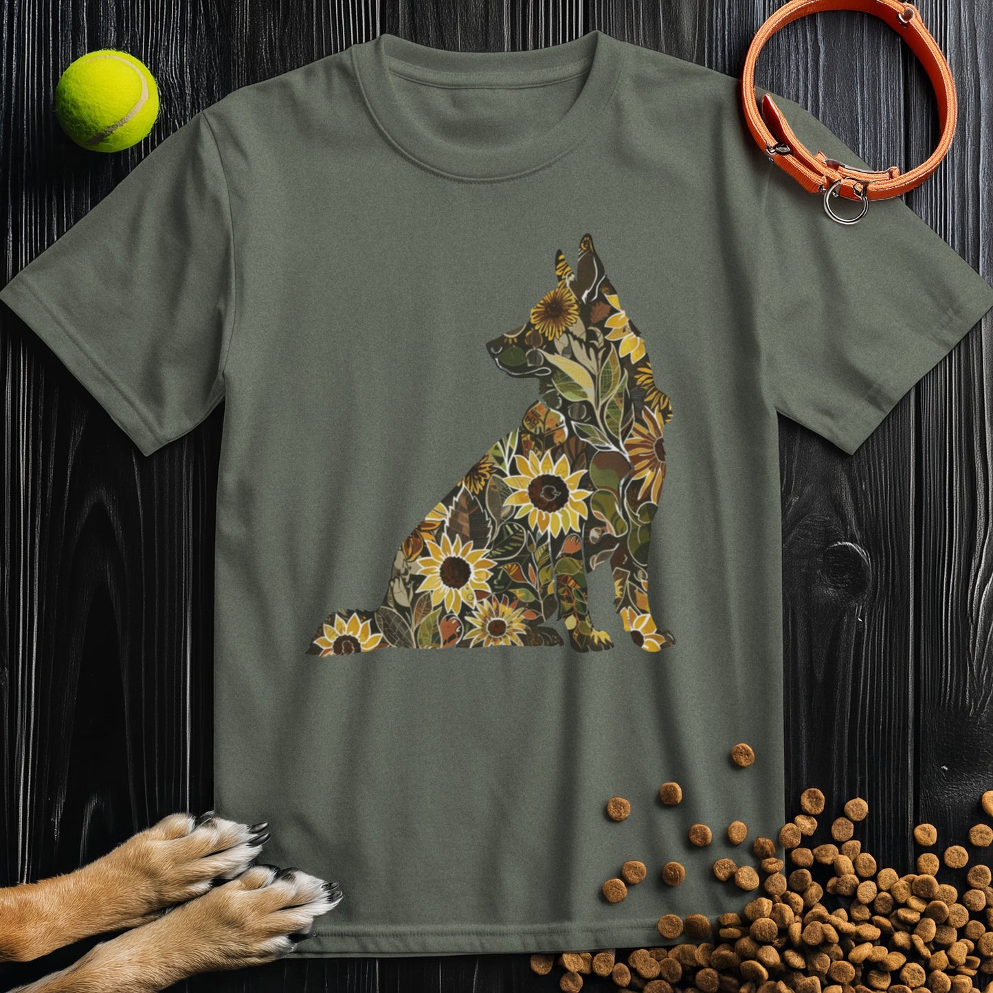 Sunflower German Shepard T-Shirt