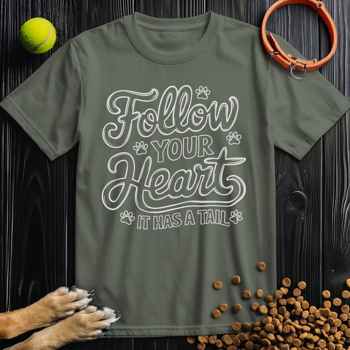 Follow Your Heart, It Has A Tail White T-Shirt