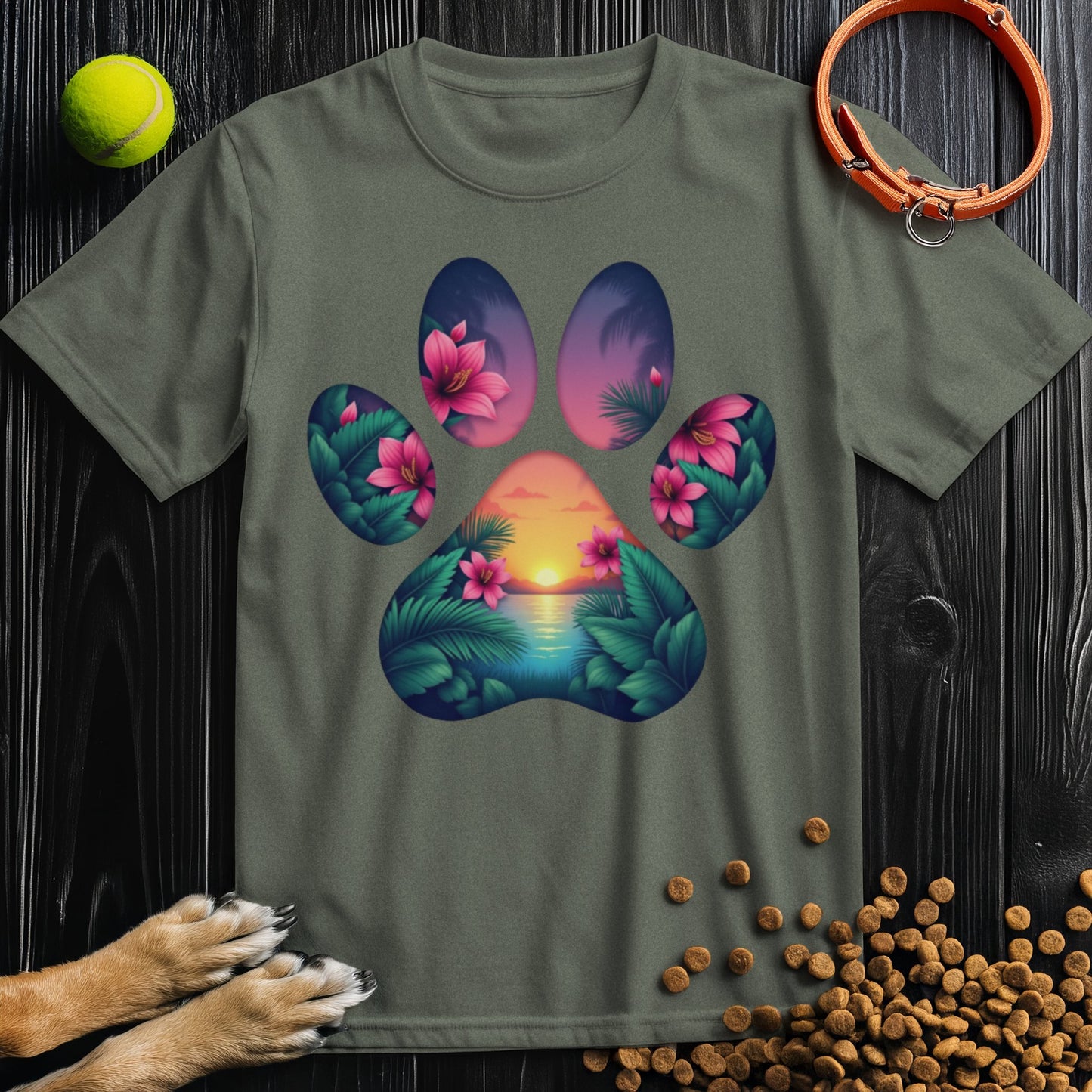 Sunset Paws T-Shirt
