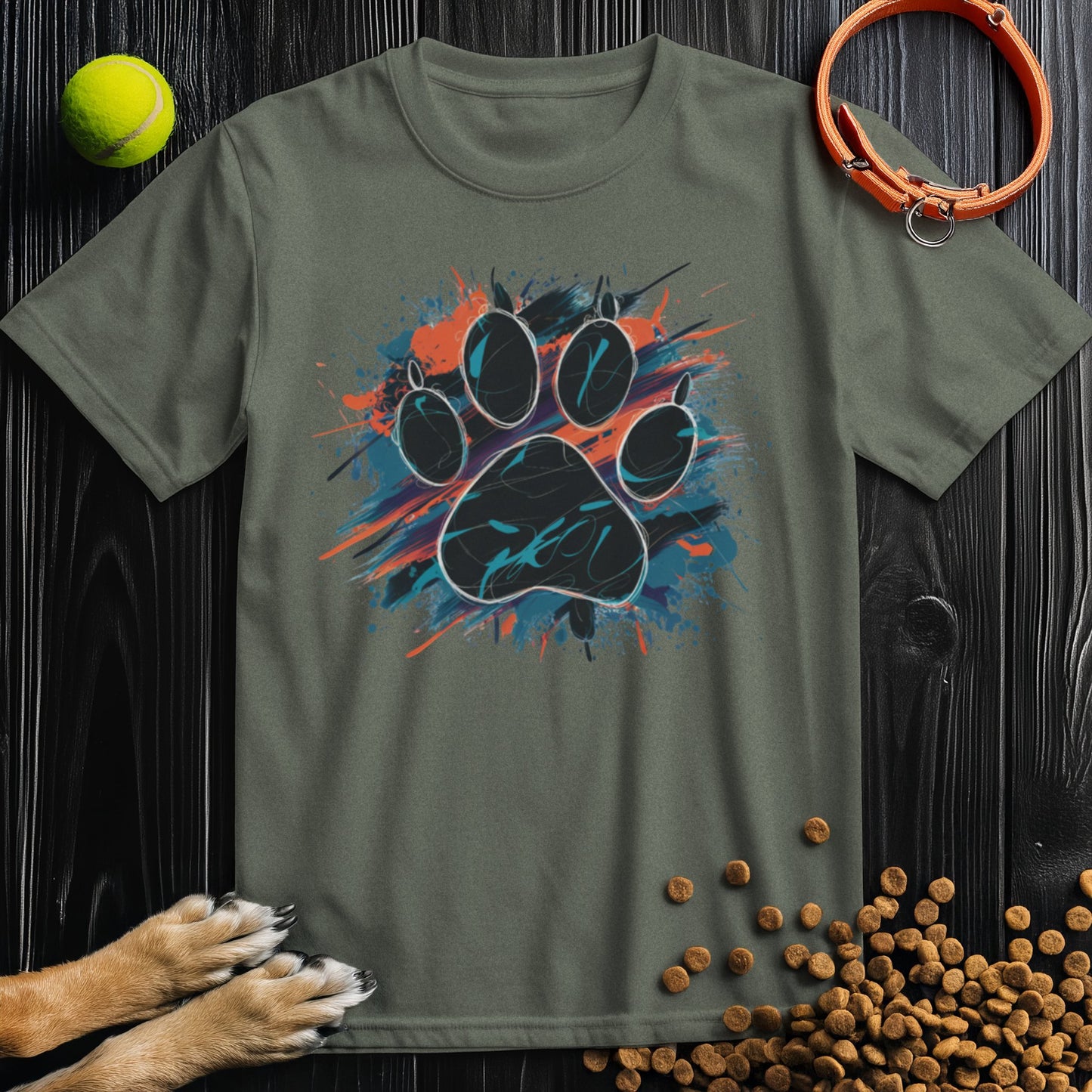 Urban Paw Print Splash T-Shirt