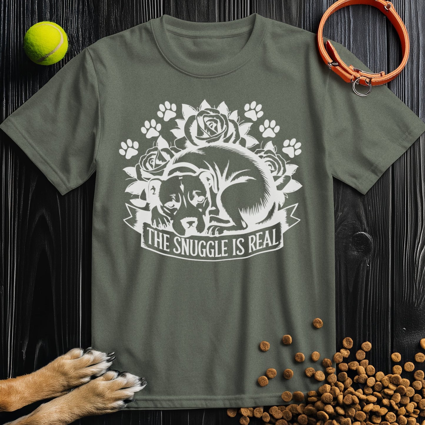 The Snuggle Is Real White T-Shirt