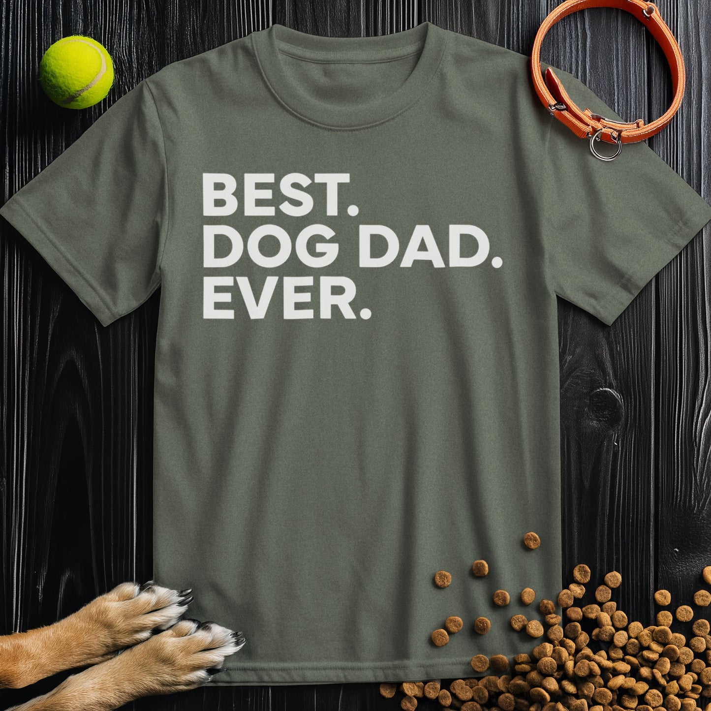 Best. Dog Dad. Ever White Type T-Shirt