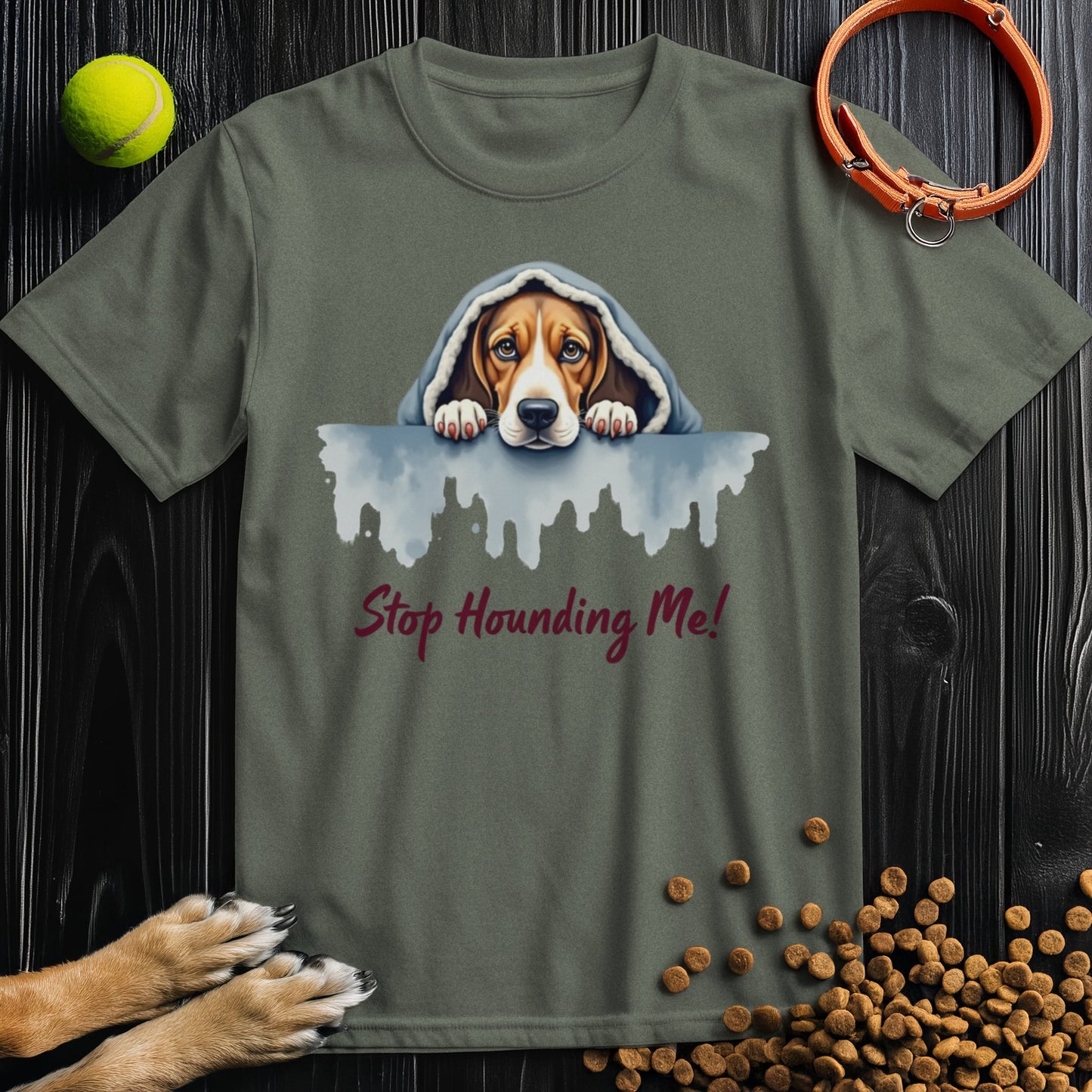 Stop Hounding Me Watercolor T-Shirt