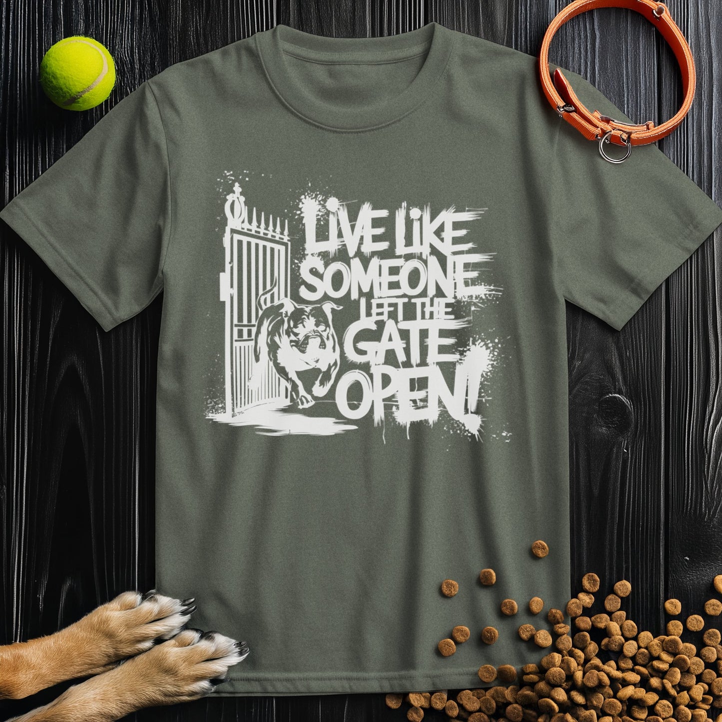 Live Like Someone Left The Gate Open White T-Shirt