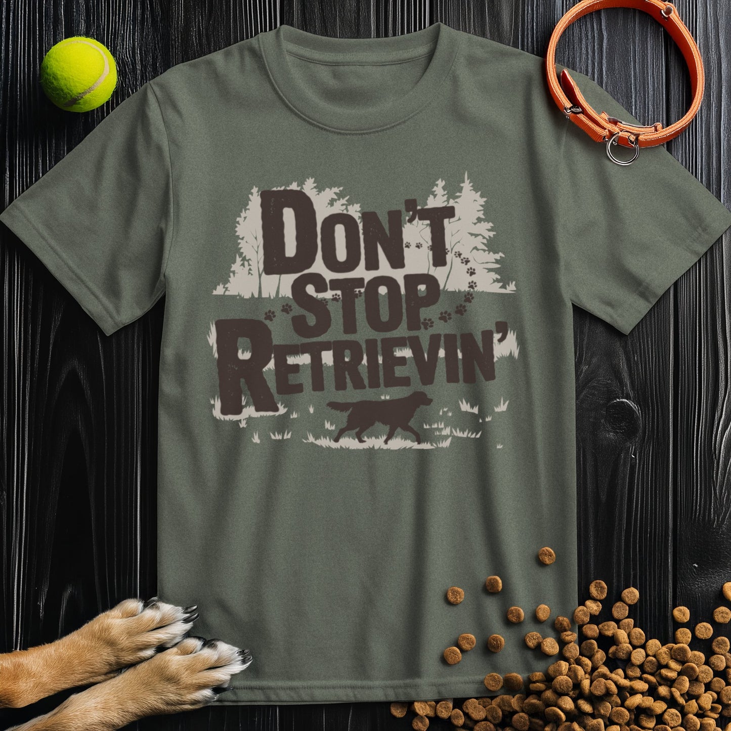 Don't Stop Retrievin': Woodland Adventure Edition T-Shirt