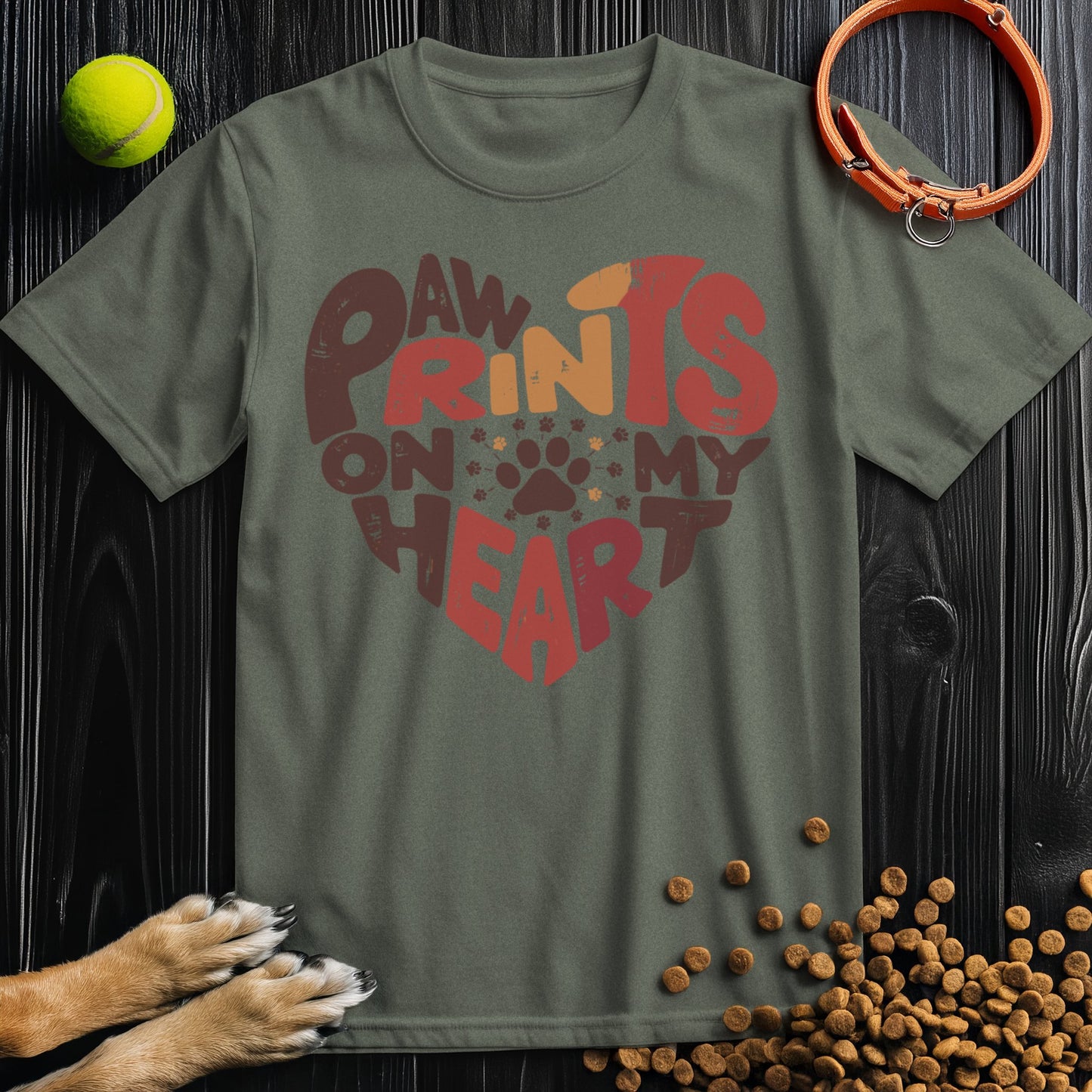 Paw Print On My Heart T-Shirt