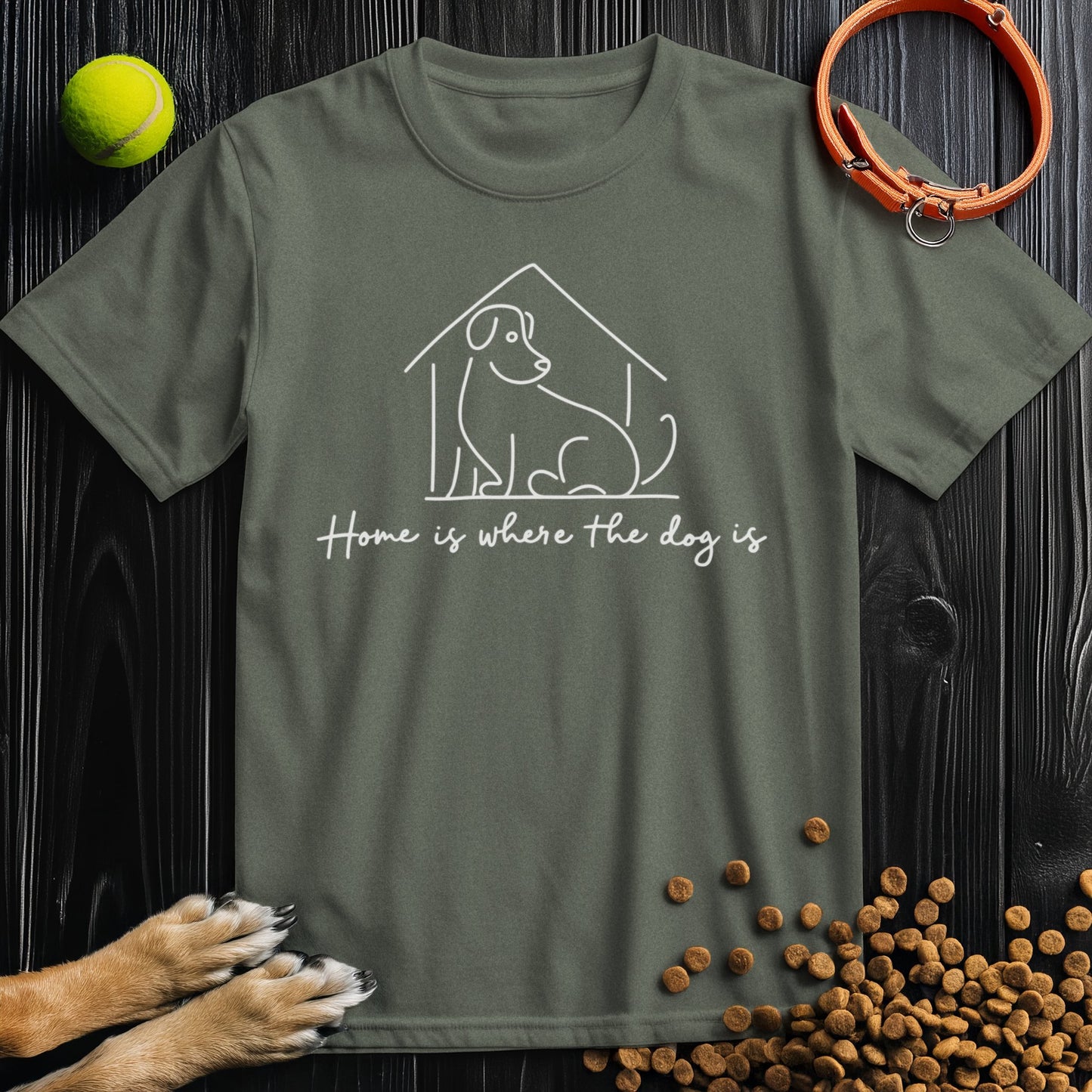 Home Is Where The Do Is White T-Shirt