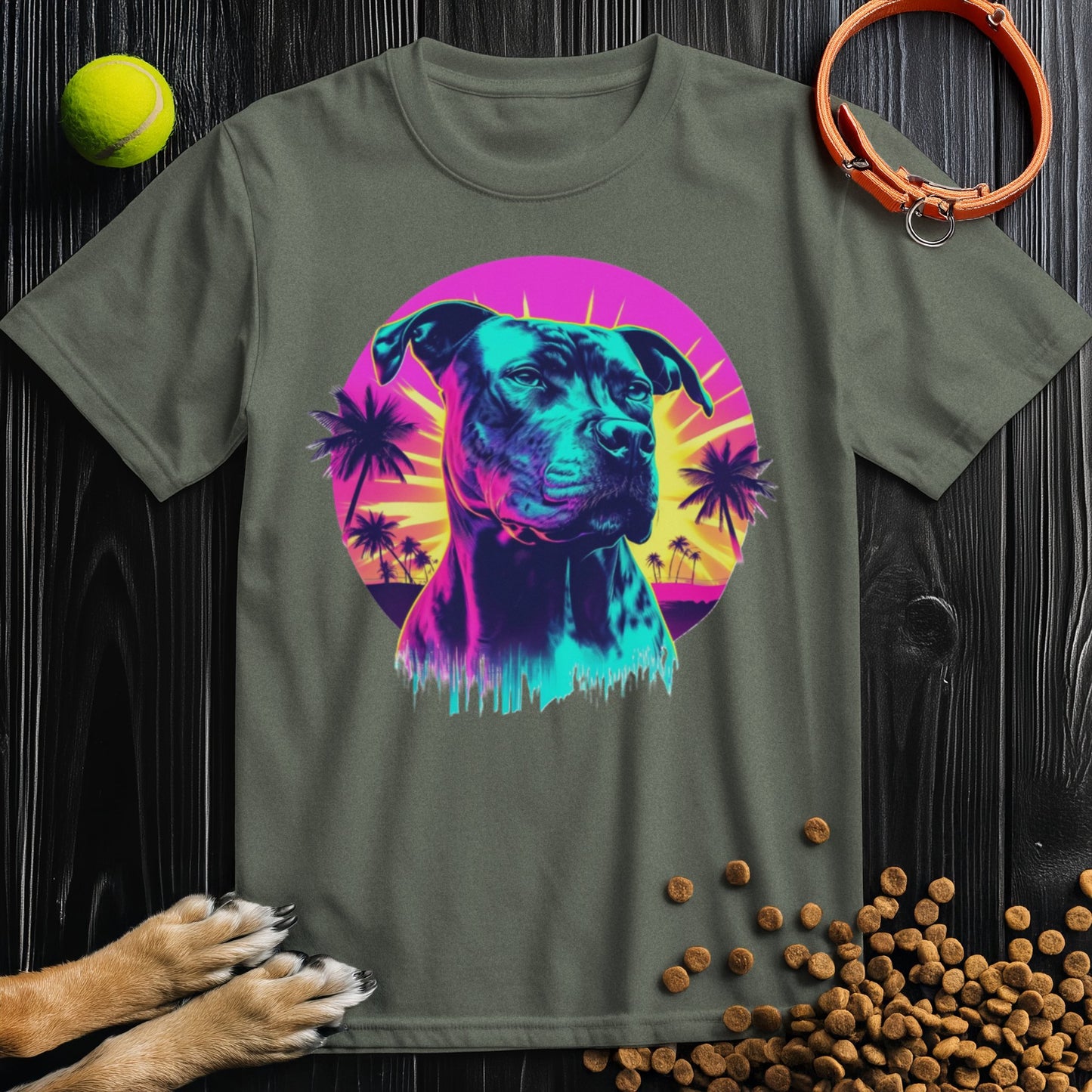 Sunset Pittie T-Shirt