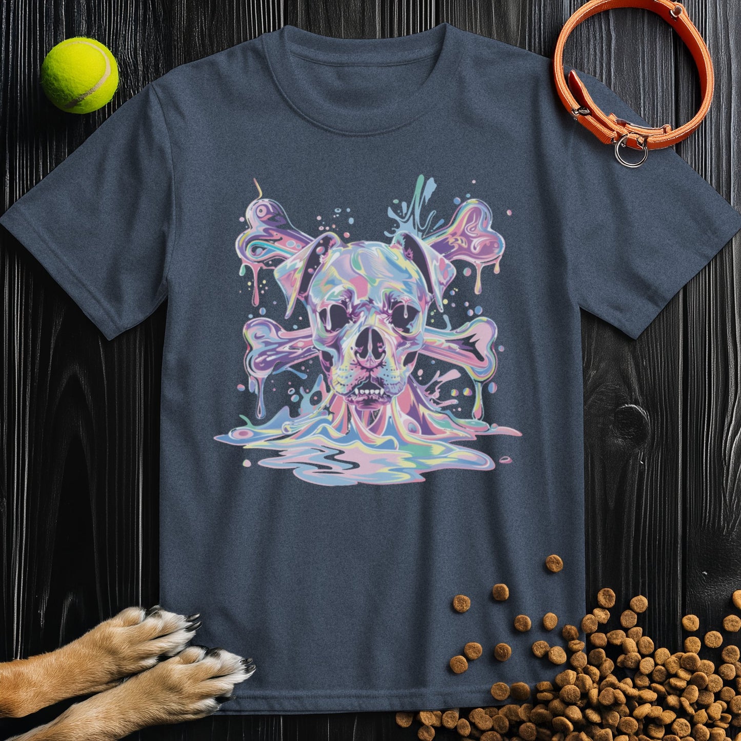 Psychedelic Pooch Skull T-Shirt