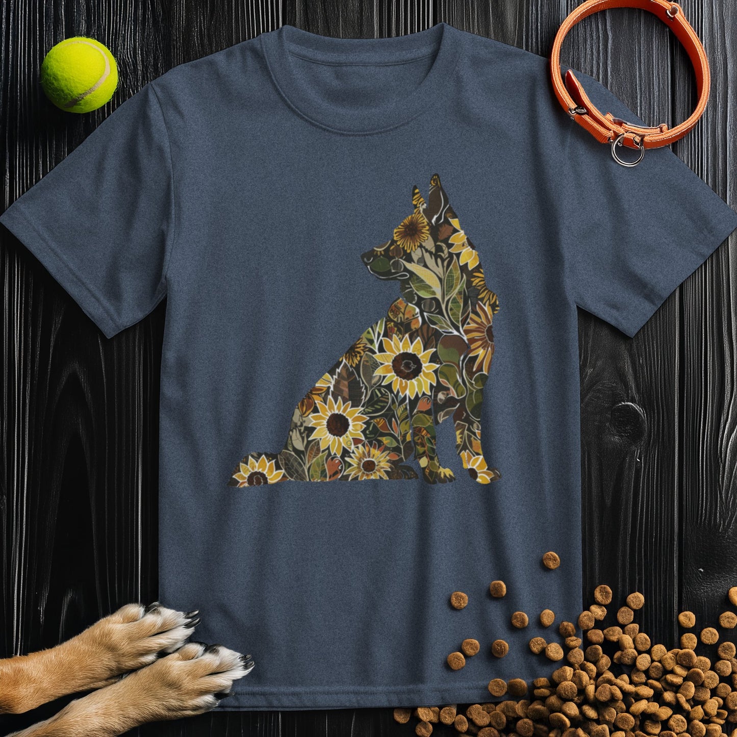 Sunflower German Shepard T-Shirt