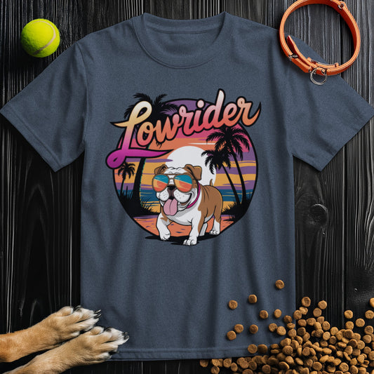 Lowrider Bulldog Sunset T-Shirt