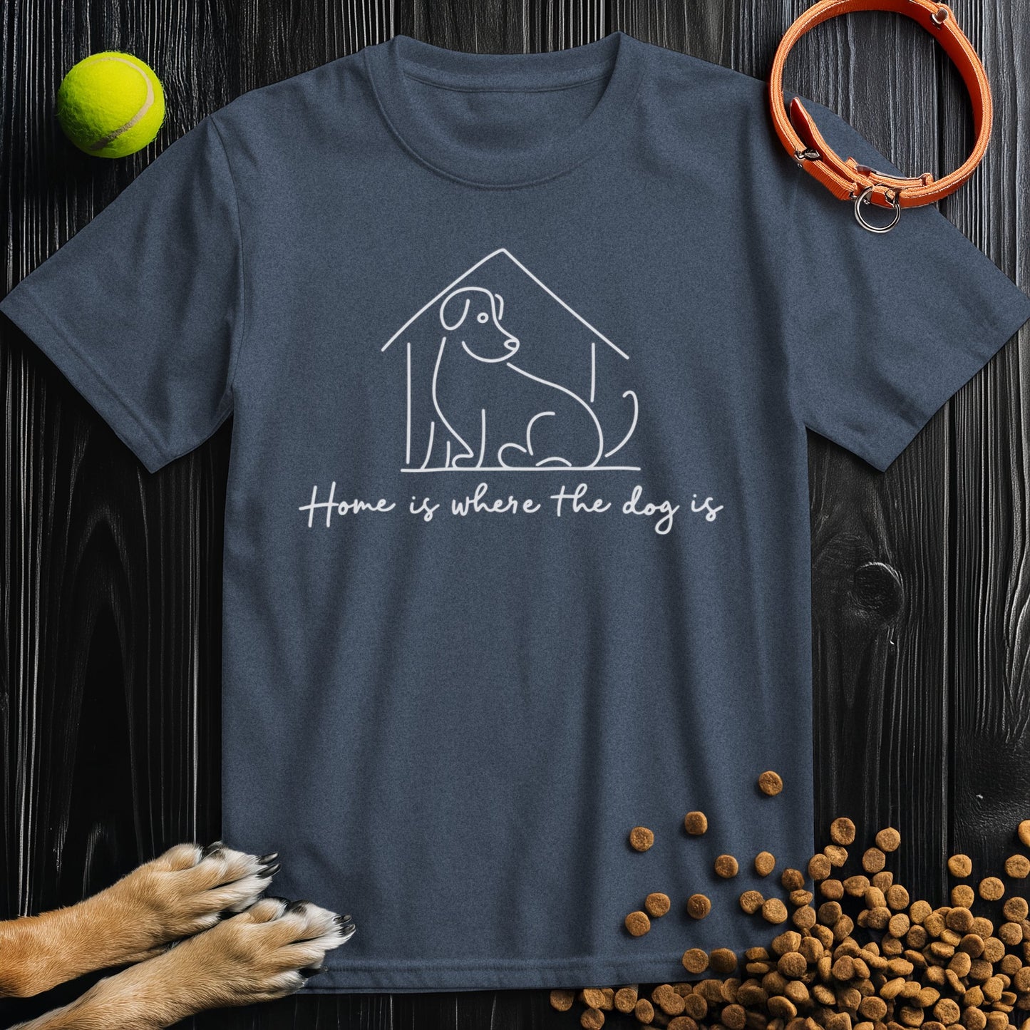 Home Is Where The Do Is White T-Shirt