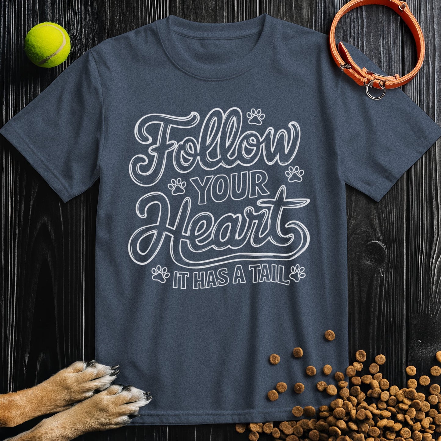 Follow Your Heart, It Has A Tail White T-Shirt