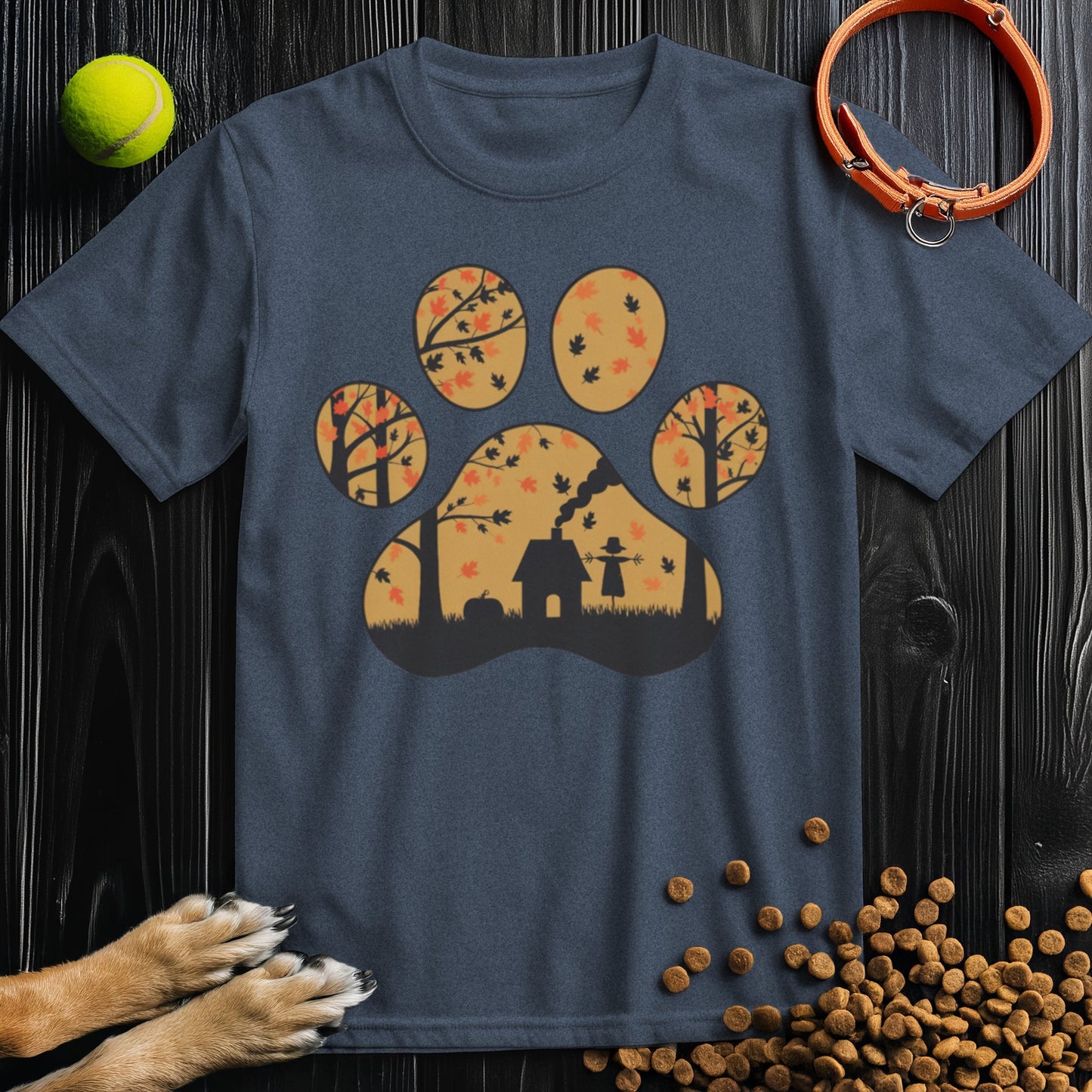 Harvest Woods Paw Print T-Shirt