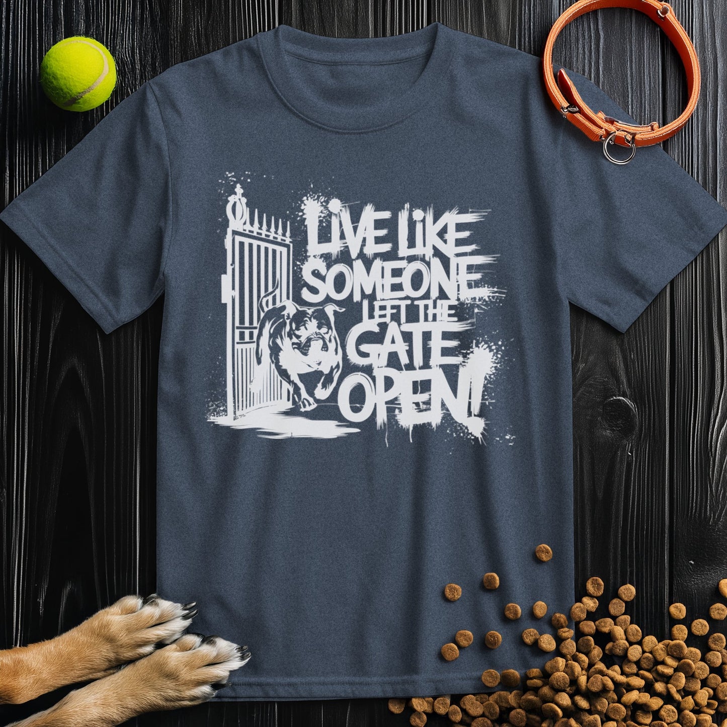 Live Like Someone Left The Gate Open White T-Shirt