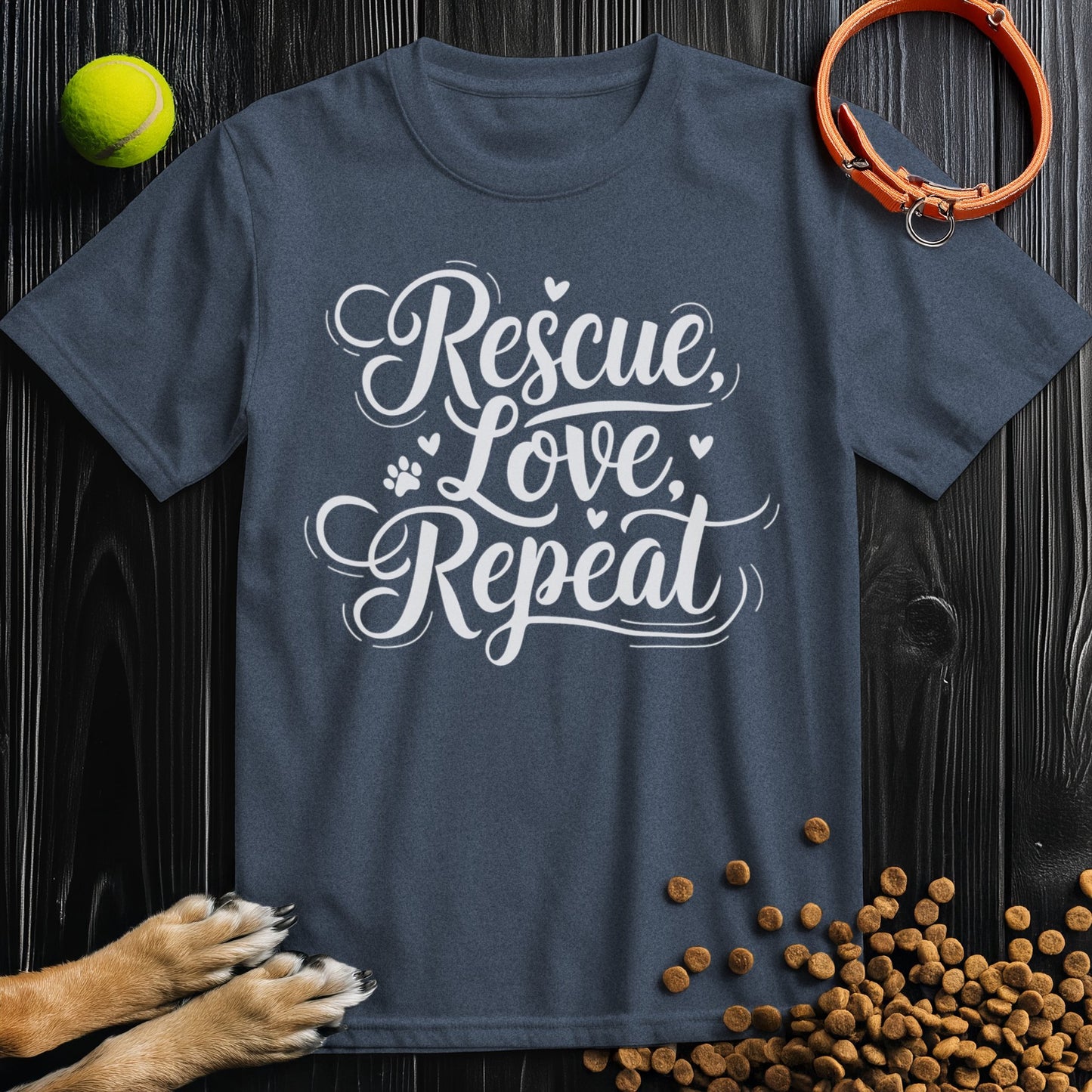 Rescue, Love, Repeat White T-Shirt
