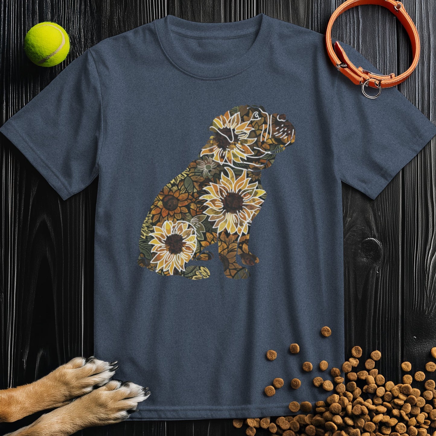 Sunflower English Bulldog T-Shirt