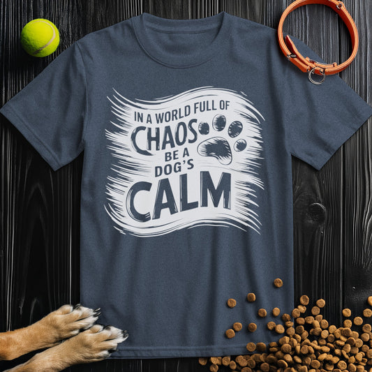 In a World Full of Chaos, Be a Dog’s Calm White T-Shirt