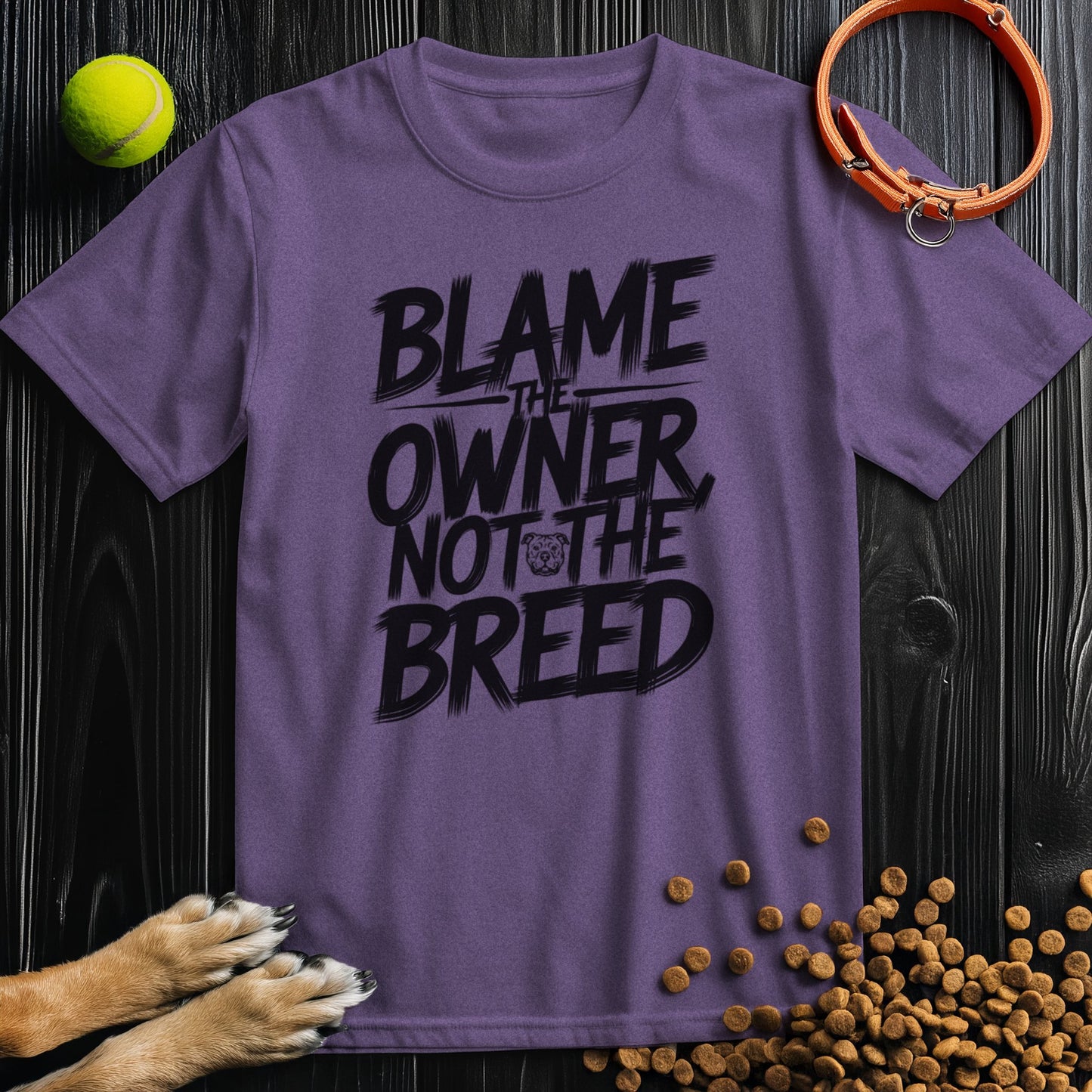 Blame The Owner, Not The Breed Black Type T-Shirt
