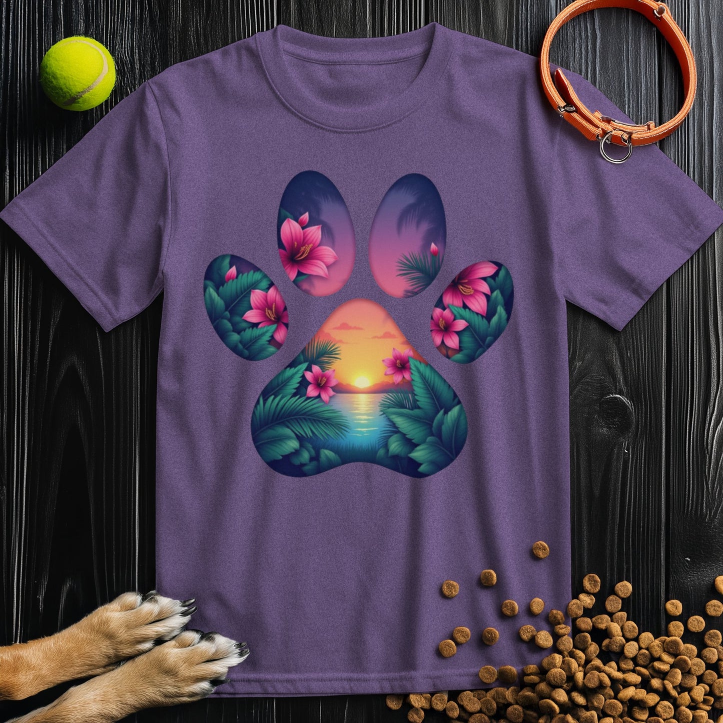 Sunset Paws T-Shirt