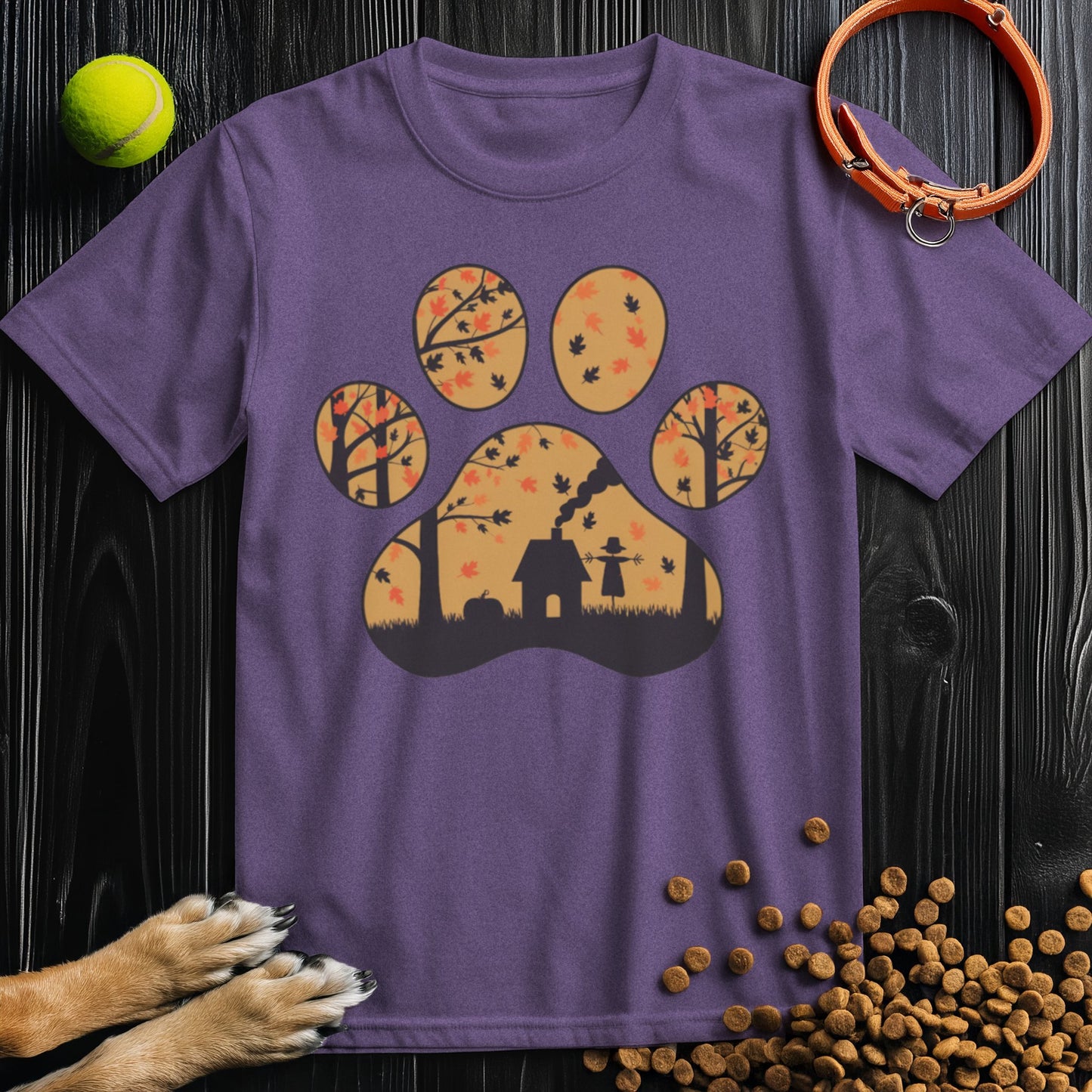 Harvest Woods Paw Print T-Shirt