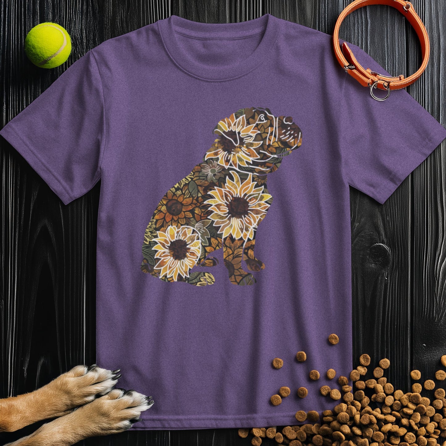 Sunflower English Bulldog T-Shirt
