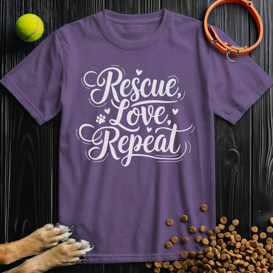 Rescue, Love, Repeat White T-Shirt