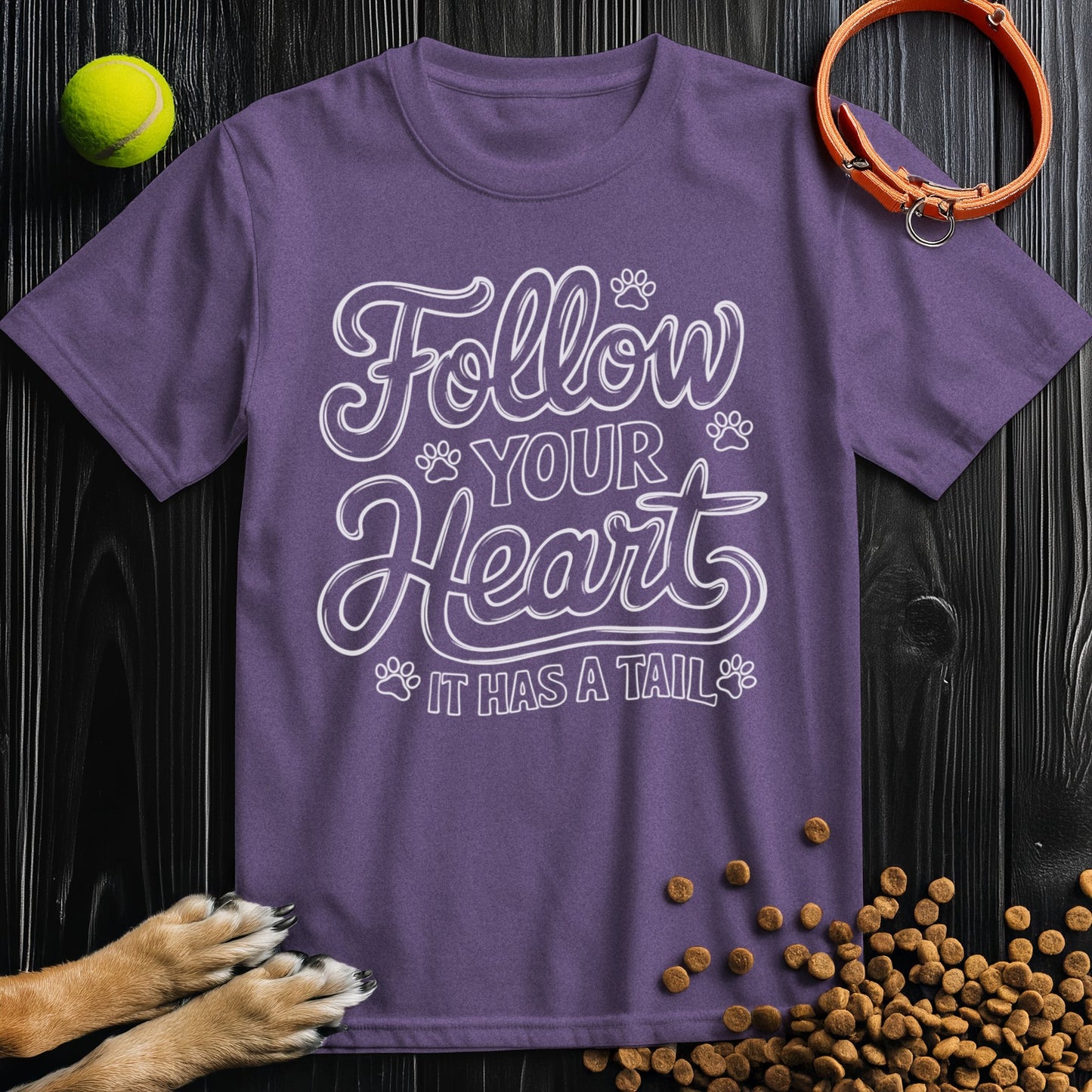 Follow Your Heart, It Has A Tail White T-Shirt