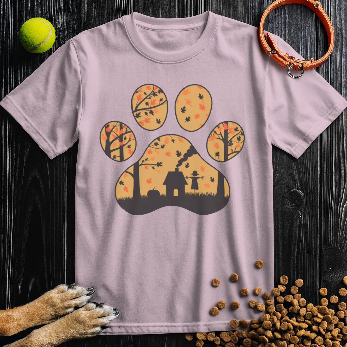 Harvest Woods Paw Print T-Shirt