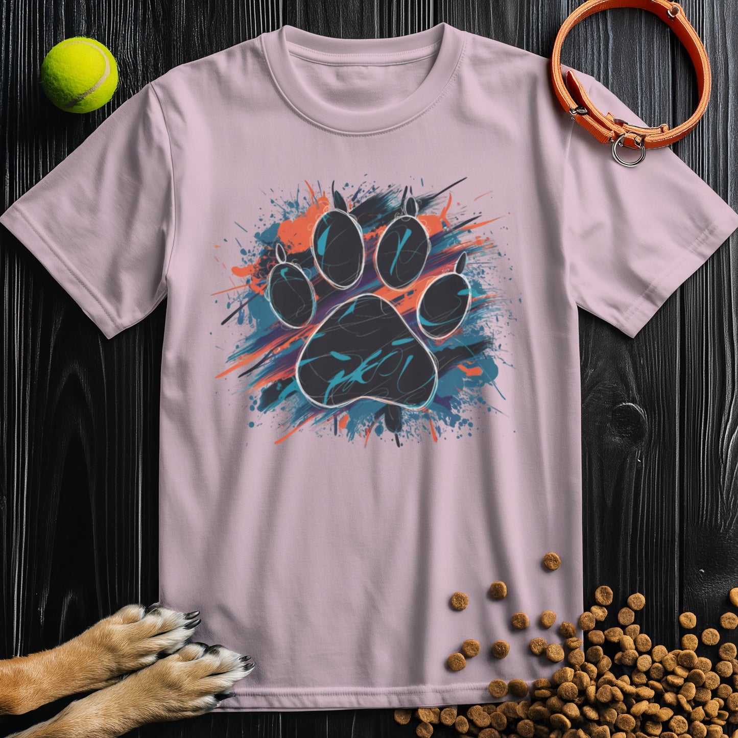 Urban Paw Print Splash T-Shirt