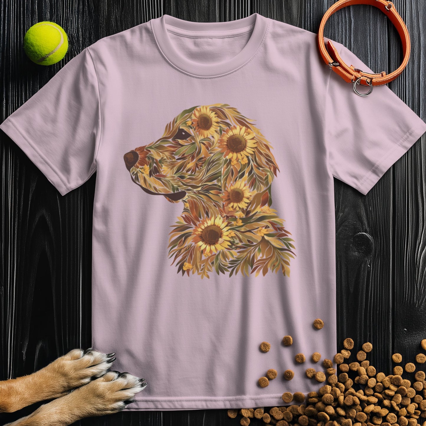 Sunflower Golden Retriever T-Shirt