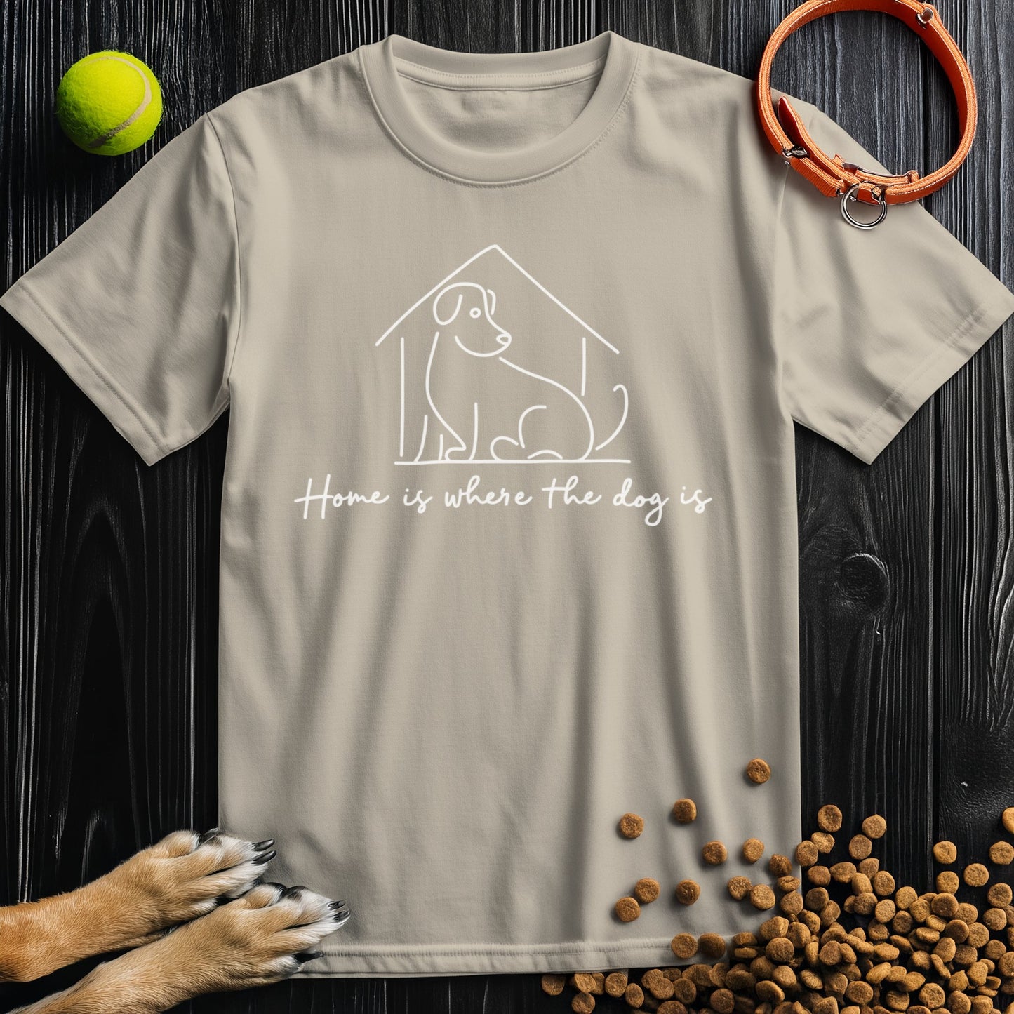 Home Is Where The Do Is White T-Shirt