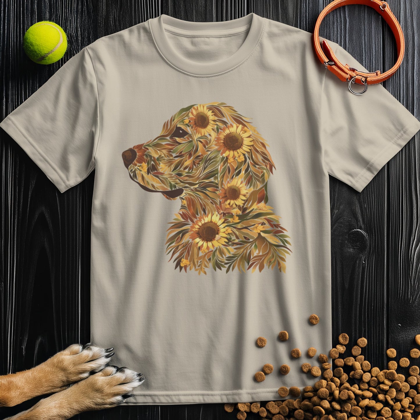 Sunflower Golden Retriever T-Shirt