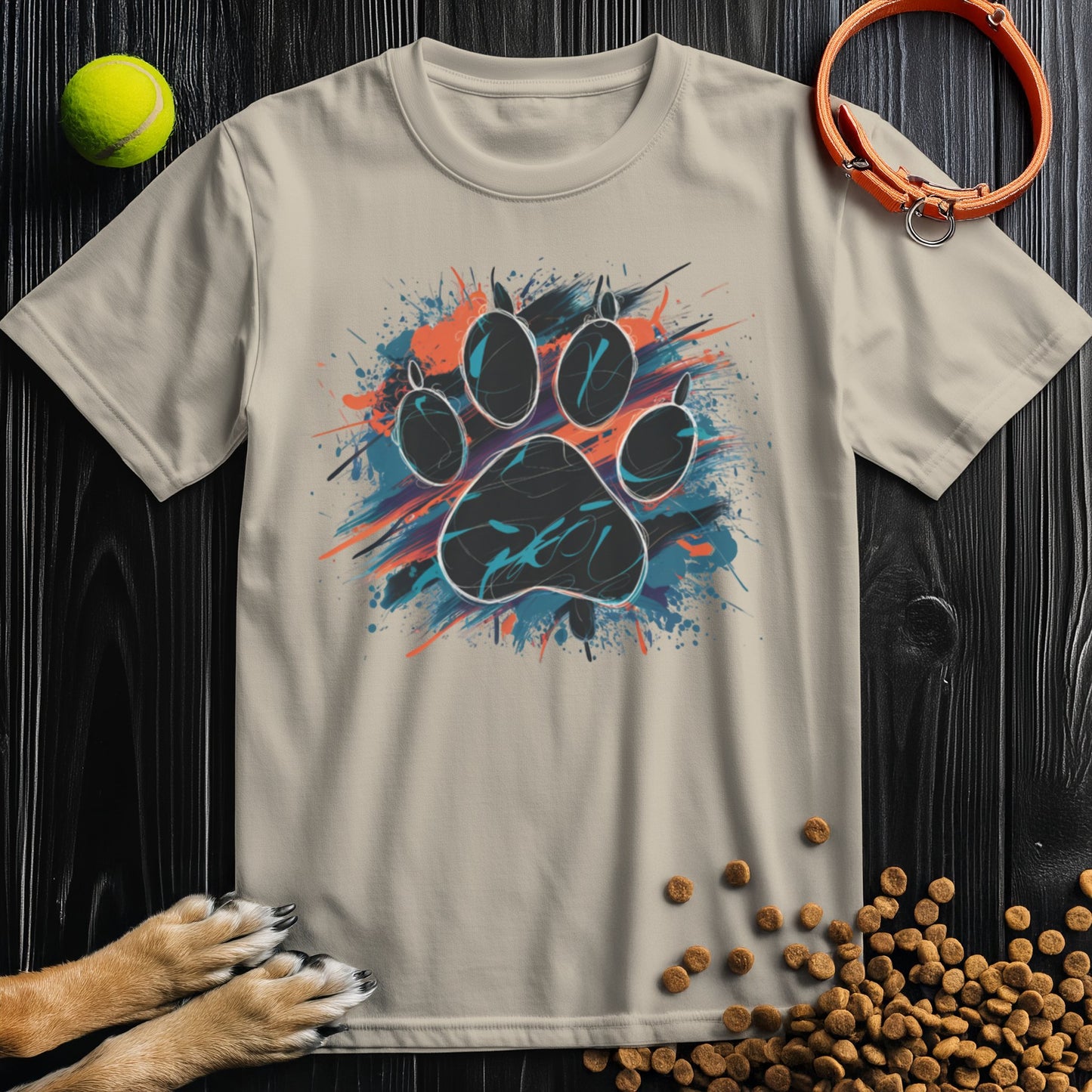 Urban Paw Print Splash T-Shirt