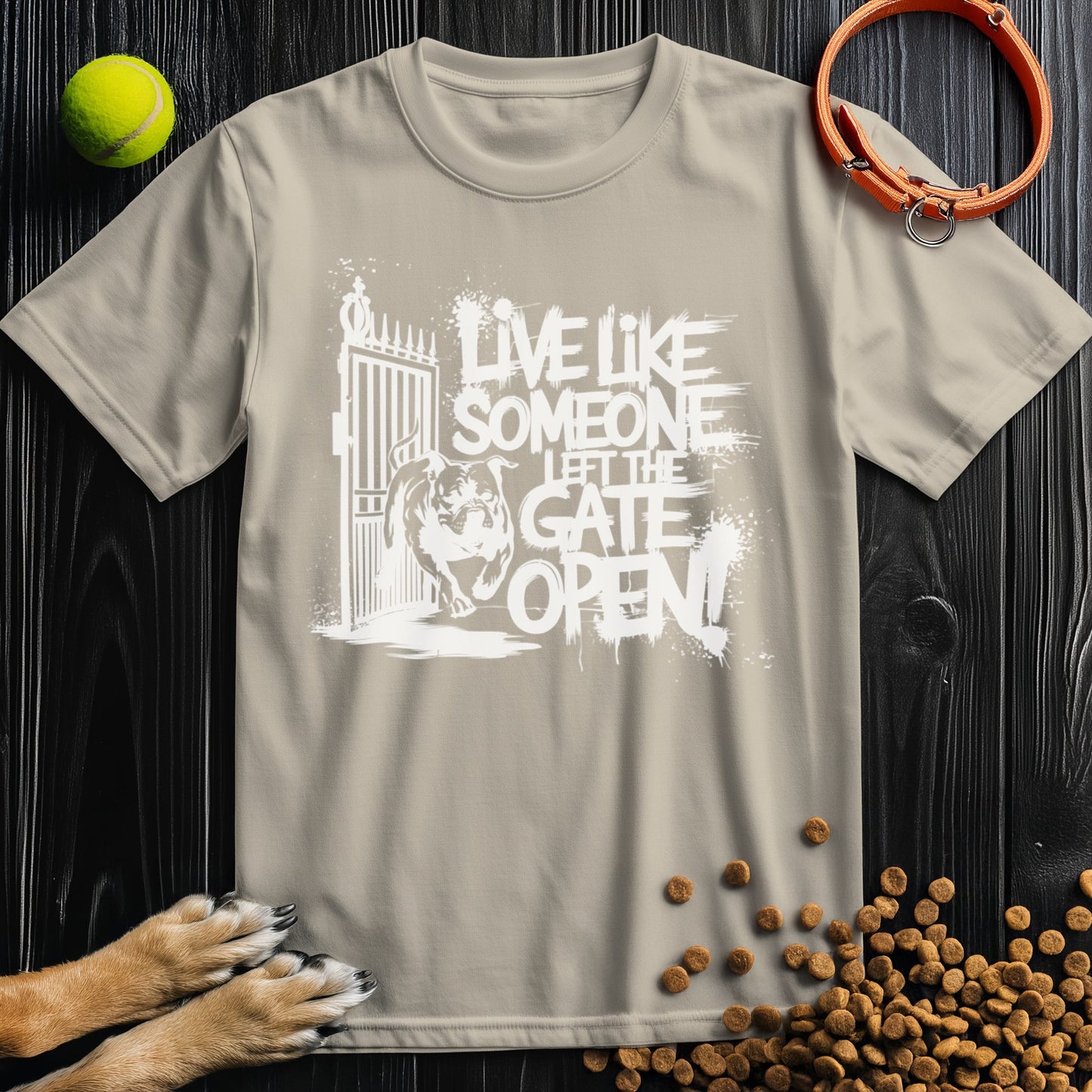Live Like Someone Left The Gate Open White T-Shirt