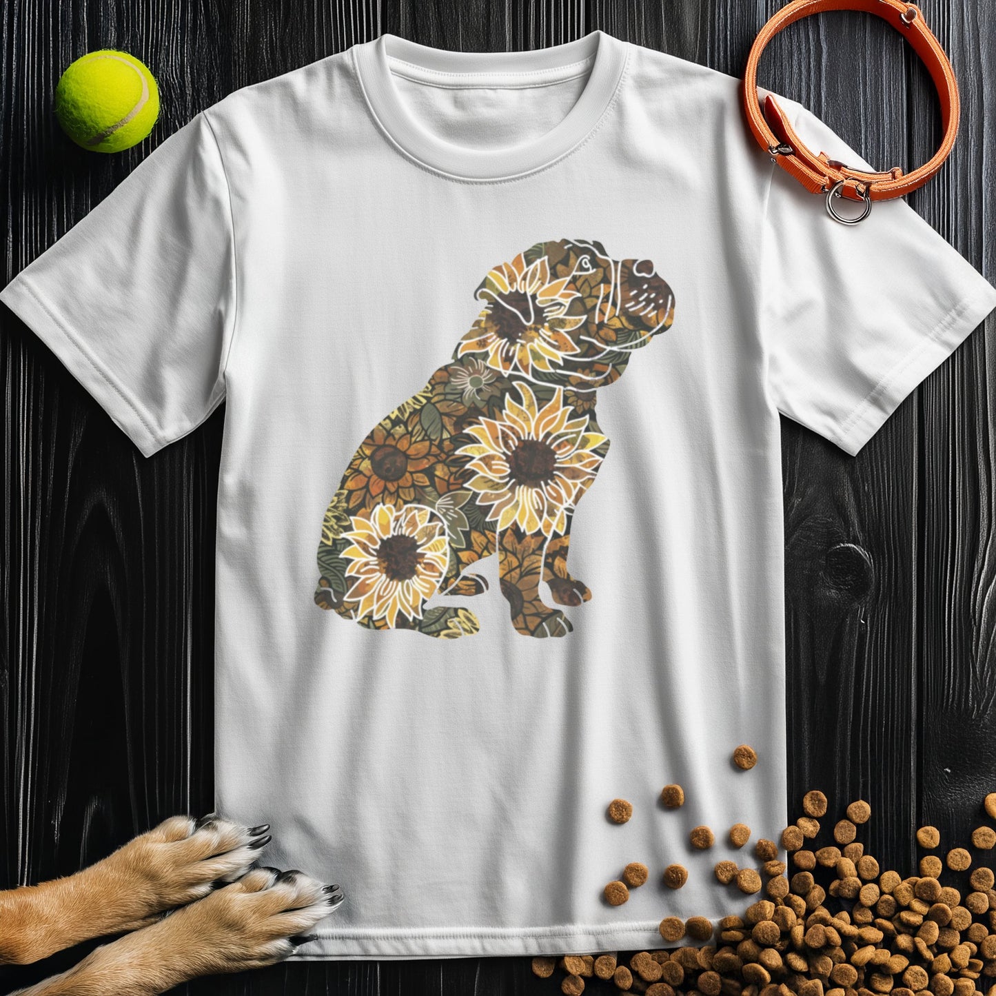 Sunflower English Bulldog T-Shirt