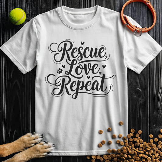 Rescue, Love, Repeat Black T-Shirt