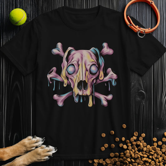 Melting Dog Skull T-Shirt