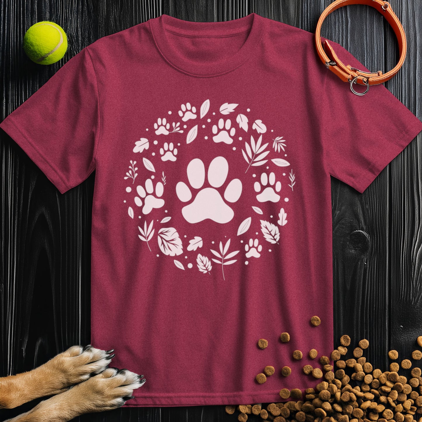 Nature's Paws White Graphic T-Shirt