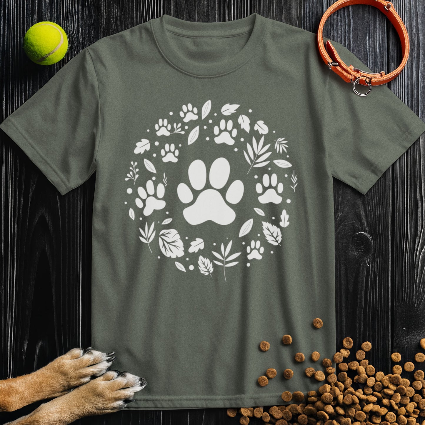 Nature's Paws White Graphic T-Shirt